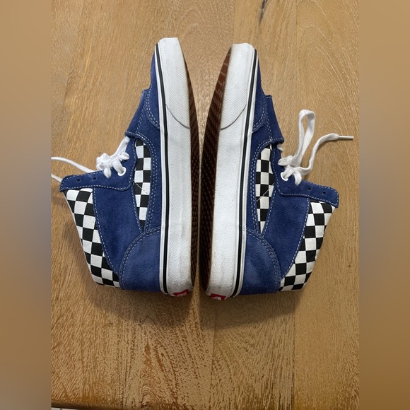Vans Mountain Edition Blue Black Checkerboard Men’s 6.5/Wmns 8.0 - Picture 7 of 10
